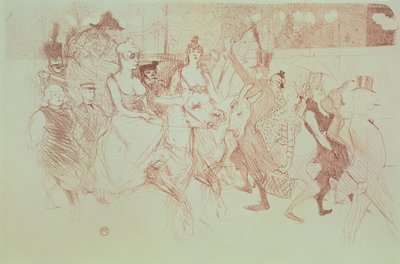 A Gala at the Moulin Rouge, 1893 by Henri de Toulouse Lautrec